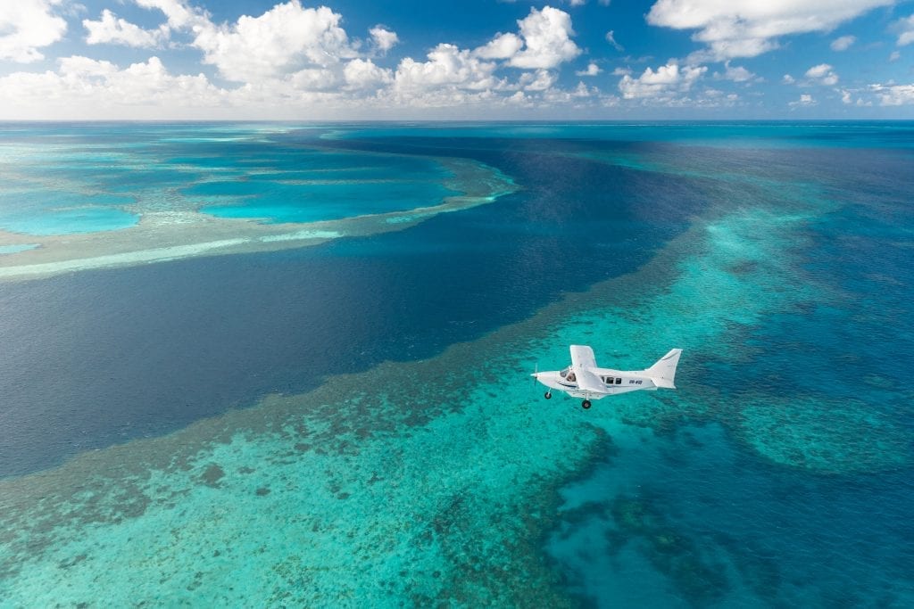 great barrier reef plane tours